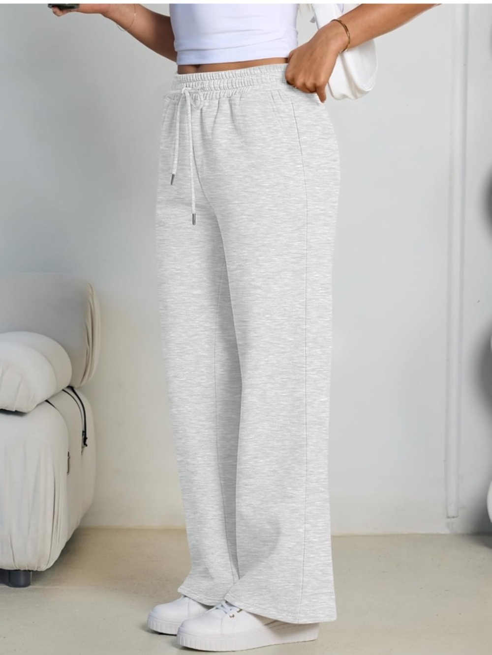 Women’s Wide Leg Sweatpant - Picture 4 of 10